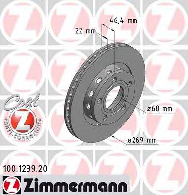 ZIMMERMANN 100123920 гальмівний диск