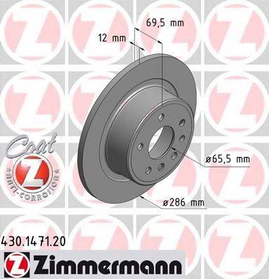 ZIMMERMANN 430147120 гальмівний диск