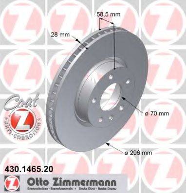 ZIMMERMANN 430146520 гальмівний диск