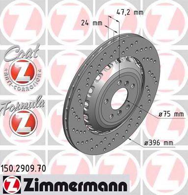 ZIMMERMANN 150290970 гальмівний диск