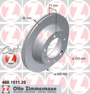 ZIMMERMANN 460151120 гальмівний диск