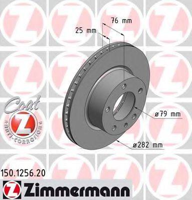 ZIMMERMANN 150125620 гальмівний диск