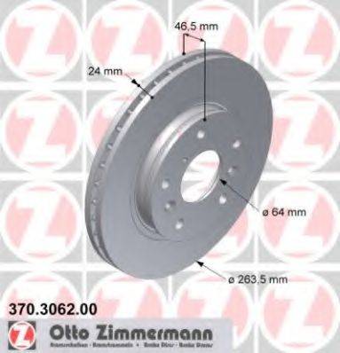 ZIMMERMANN 370306200 гальмівний диск