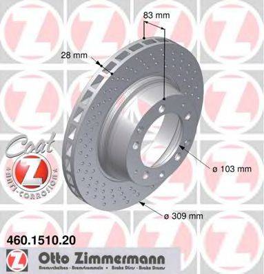 ZIMMERMANN 460151020 гальмівний диск