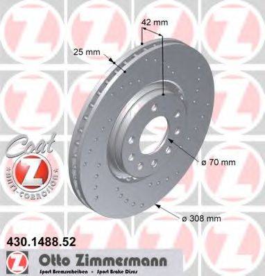 ZIMMERMANN 430148852 гальмівний диск