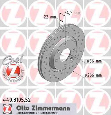 ZIMMERMANN 440310552 гальмівний диск