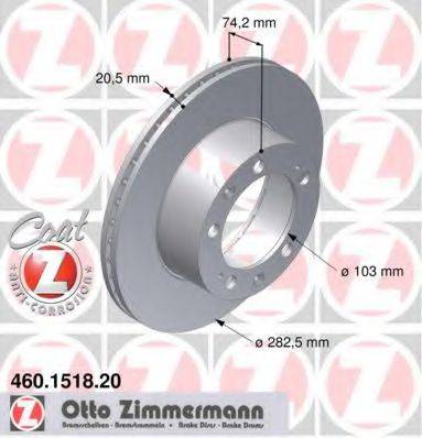 ZIMMERMANN 460151820 гальмівний диск