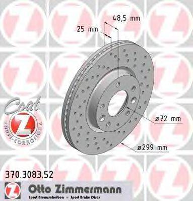 ZIMMERMANN 370308352 гальмівний диск