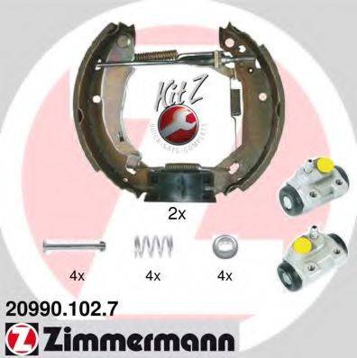 ZIMMERMANN 209901027 Комплект гальмівних колодок