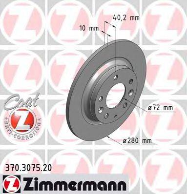 ZIMMERMANN 370307520 гальмівний диск