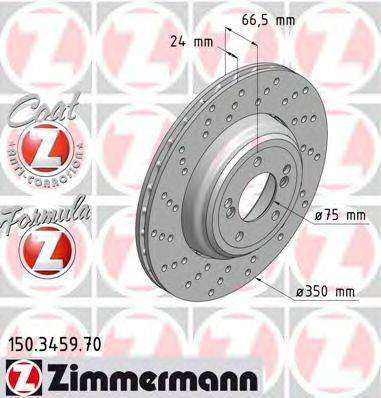 ZIMMERMANN 150345970 гальмівний диск