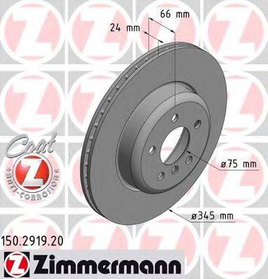 ZIMMERMANN 150291920 гальмівний диск