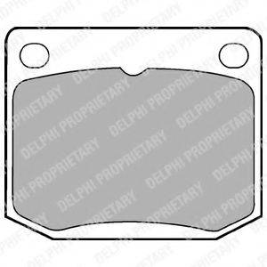 DELPHI LP131 Комплект гальмівних колодок, дискове гальмо