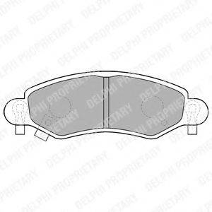 DELPHI LP1500 Комплект гальмівних колодок, дискове гальмо
