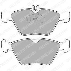 DELPHI LP1589 Комплект гальмівних колодок, дискове гальмо