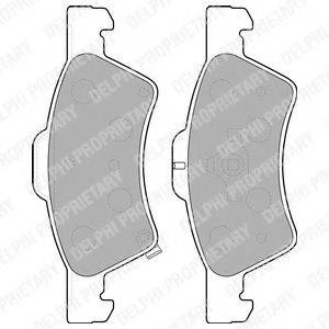 DELPHI LP1693 Комплект гальмівних колодок, дискове гальмо