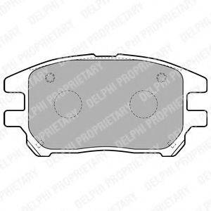 DELPHI LP1768 Комплект гальмівних колодок, дискове гальмо