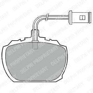 DELPHI LP216 Комплект гальмівних колодок, дискове гальмо