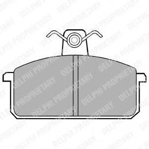 DELPHI LP305 Комплект гальмівних колодок, дискове гальмо