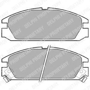 DELPHI LP525 Комплект гальмівних колодок, дискове гальмо
