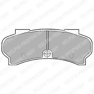DELPHI LP589 Комплект гальмівних колодок, дискове гальмо