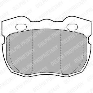 DELPHI LP599 Комплект гальмівних колодок, дискове гальмо