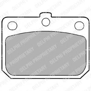 DELPHI LP74 Комплект гальмівних колодок, дискове гальмо