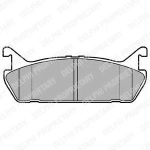 DELPHI LP931 Комплект гальмівних колодок, дискове гальмо