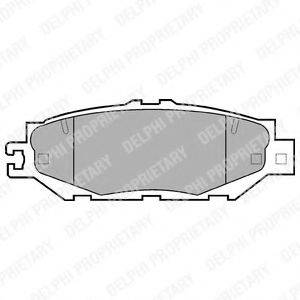 DELPHI LP939 Комплект гальмівних колодок, дискове гальмо