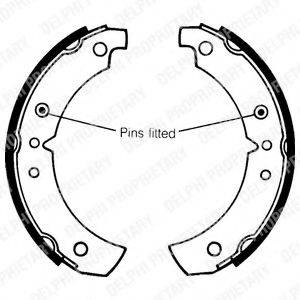 DELPHI LS1052 Комплект гальмівних колодок