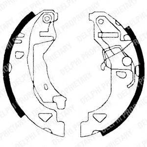 DELPHI LS1682 Комплект гальмівних колодок