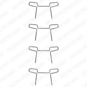 DELPHI LX0046 Комплектуючі, колодки дискового гальма