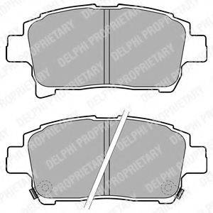 DELPHI LP1896 Комплект гальмівних колодок, дискове гальмо