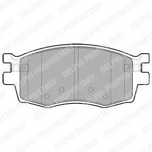 DELPHI LP1951 Комплект гальмівних колодок, дискове гальмо