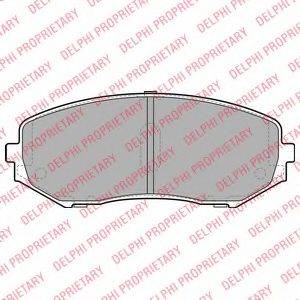 DELPHI LP2001 Комплект гальмівних колодок, дискове гальмо