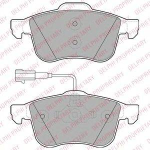 DELPHI LP1959 Комплект гальмівних колодок, дискове гальмо