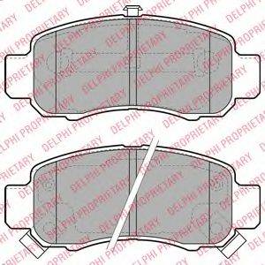 DELPHI LP1973 Комплект гальмівних колодок, дискове гальмо