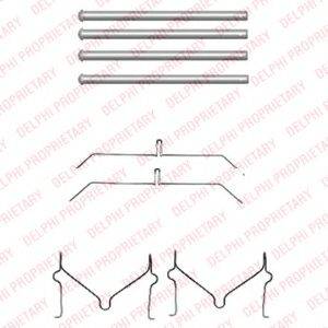 DELPHI LX0470 Комплектуючі, колодки дискового гальма
