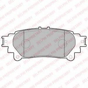 DELPHI LP2196 Комплект гальмівних колодок, дискове гальмо