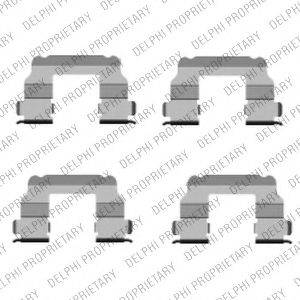 DELPHI LX0456 Комплектуючі, колодки дискового гальма