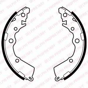 DELPHI LS2068 Комплект гальмівних колодок