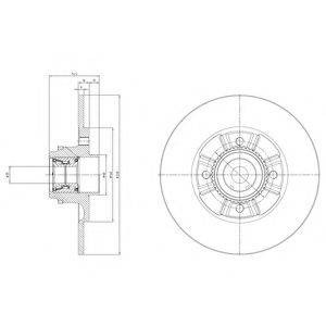 DELPHI BG9114RS гальмівний диск