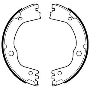 DELPHI LS2081 Комплект гальмівних колодок, стоянкова гальмівна система