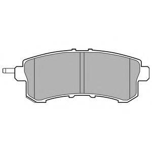 DELPHI LP2447 Комплект гальмівних колодок, дискове гальмо
