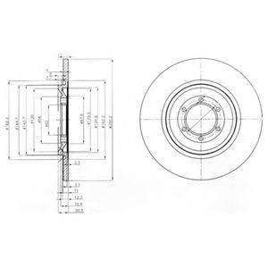 DELPHI BG2186 гальмівний диск