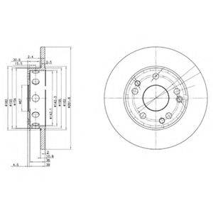 DELPHI BG2288 гальмівний диск