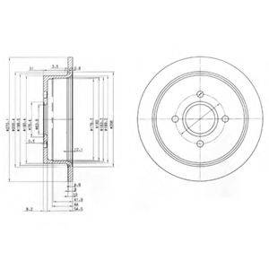 DELPHI BG2781 гальмівний диск