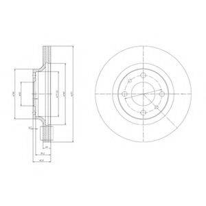 DELPHI BG2825 гальмівний диск