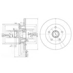 DELPHI BG2468 гальмівний диск