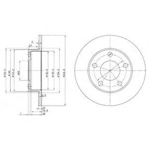 DELPHI BG2520 гальмівний диск